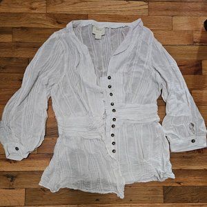 White Anthropolgie Shirt